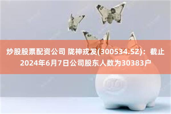 炒股股票配资公司 陇神戎发(300534.SZ)：截止2024年6月7日公司股东人数为30383户