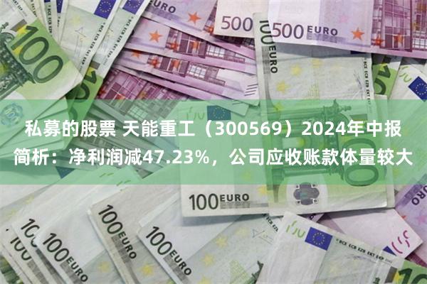 私募的股票 天能重工（300569）2024年中报简析：净利润减47.23%，公司应收账款体量较大